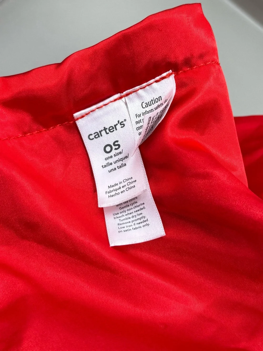 Carter's Valentines Red Bear Baby Lovey Soother Blanket Lovey Red Satin Trim